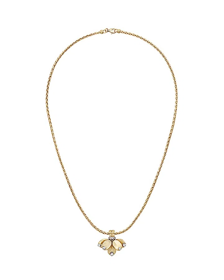 CARTIER Grain de Café yellow and white gold necklace with diamonds $15,200