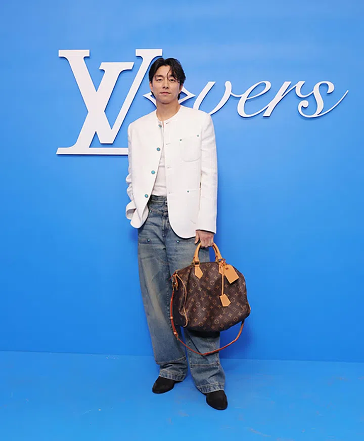 PARIS, FRANCE - JUNE 18: Gong Yoo attends the Louis Vuitton Menswear Spring/Summer 2025 show as part of Paris Fashion Week on June 18, 2024 in Paris, France. (Photo by Victor Boyko/Getty Images for Louis Vuitton)