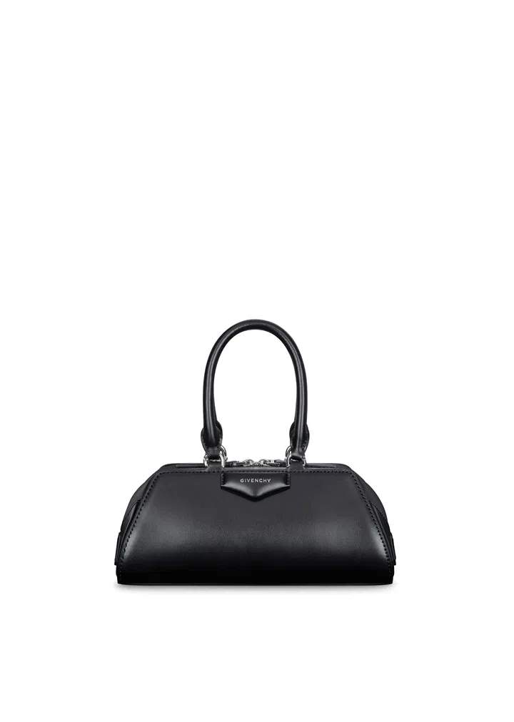 Givenchy Mini Antigona East-West bag in Box leather手袋