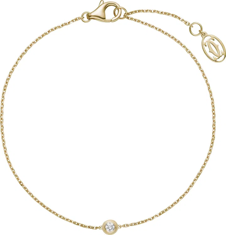 Cartier d’Amour, yellow gold mini bracelet with diamond