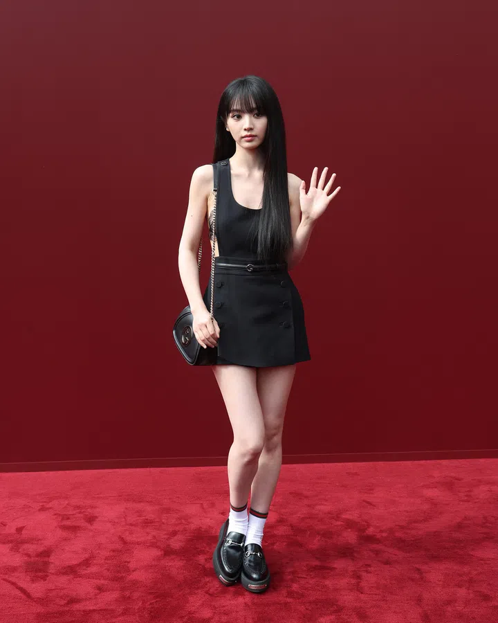 田曦薇出席Gucci 2025春夏系列时装秀