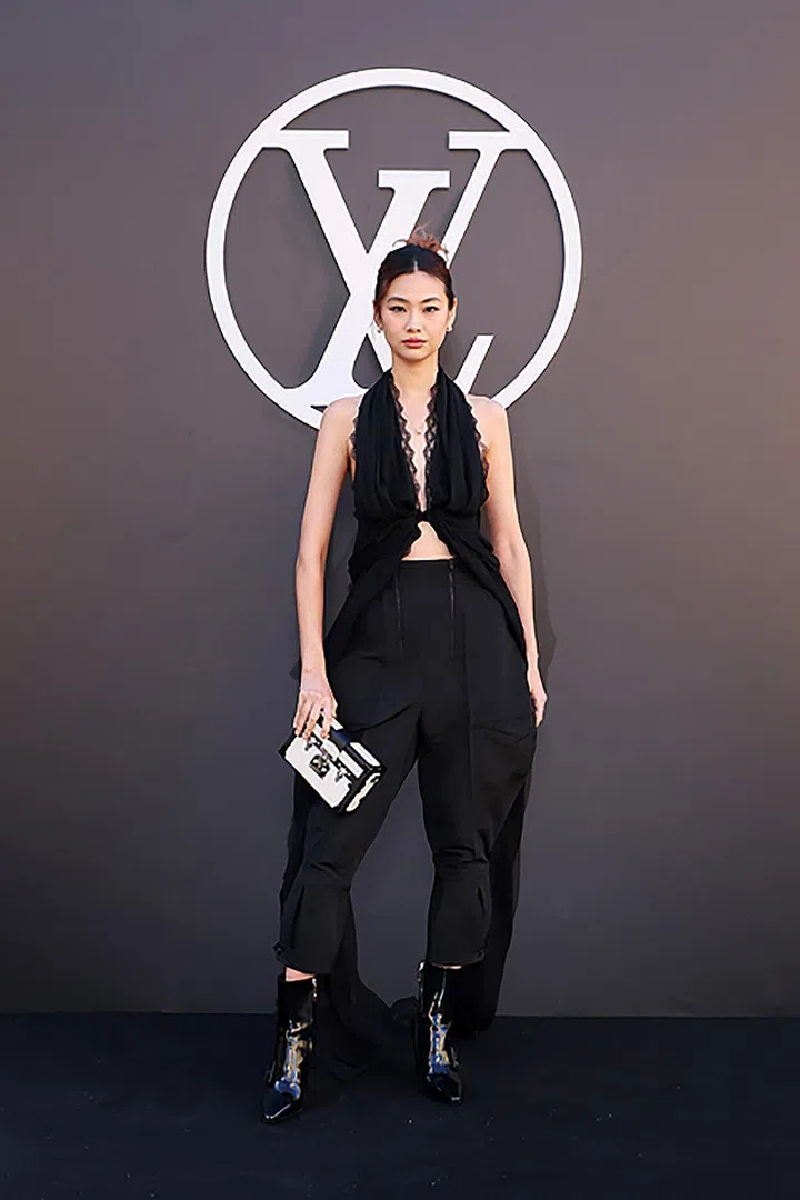 PARIS, FRANCE - OCTOBER 01: Hoyeon attends the Louis Vuitton Paris Womenswear Spring-Summer 2025 show as part of Paris Fashion Week on October 01, 2024 in Paris, France. (Photo by Victor Boyko/Getty Images for Louis Vuitton)