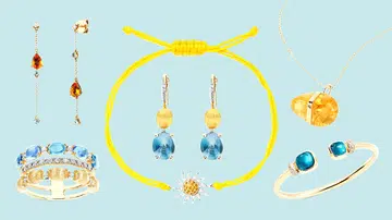 November birthstone topaz and cirtrine 11月诞生石 托帕石 黄水晶 首饰