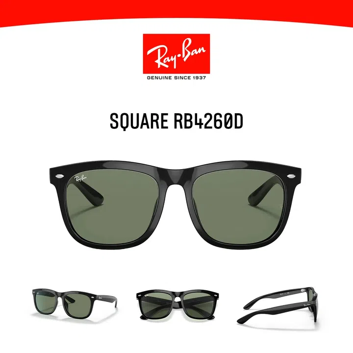 Ray-Ban SQUARE RB4260D 601_71 Unisex Asian Fitting Sunglasses Size 57mm