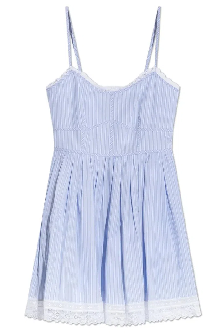 LoveShackFancy Harrisine Lace-Trimmed Dress