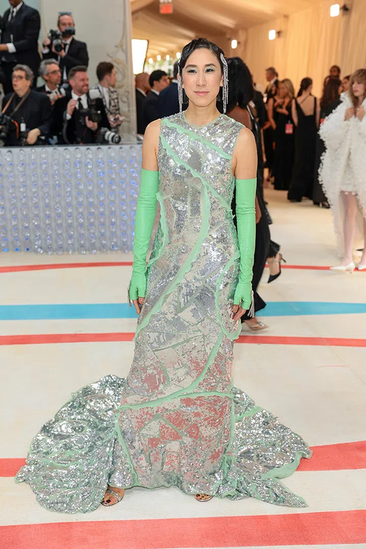 NEW YORK, NEW YORK - MAY 01: Eva Chen attends The 2023 Met Gala Celebrating "Karl Lagerfeld: A Line Of Beauty" at The Metropolitan Museum of Art on May 01, 2023 in New York City. (Photo by Dimitrios Kambouris/Getty Images for The Met Museum/Vogue)