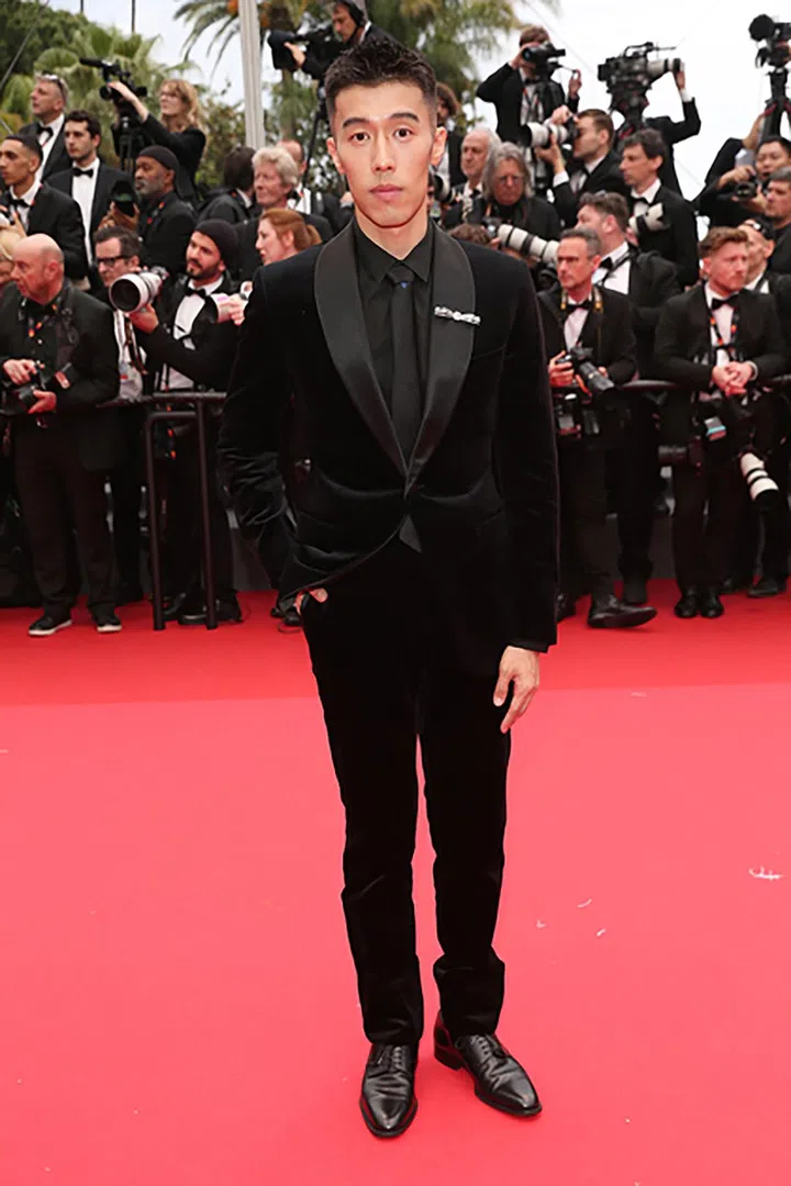 CANNES, FRANCE - MAY 14: Zhou You attends "Le Deuxième Acte" ("The Second Act") Screening & opening ceremony red carpet at the 77th annual Cannes Film Festival at Palais des Festivals on May 14, 2024 in Cannes, France. (Photo by Gisela Schober/Getty Images)