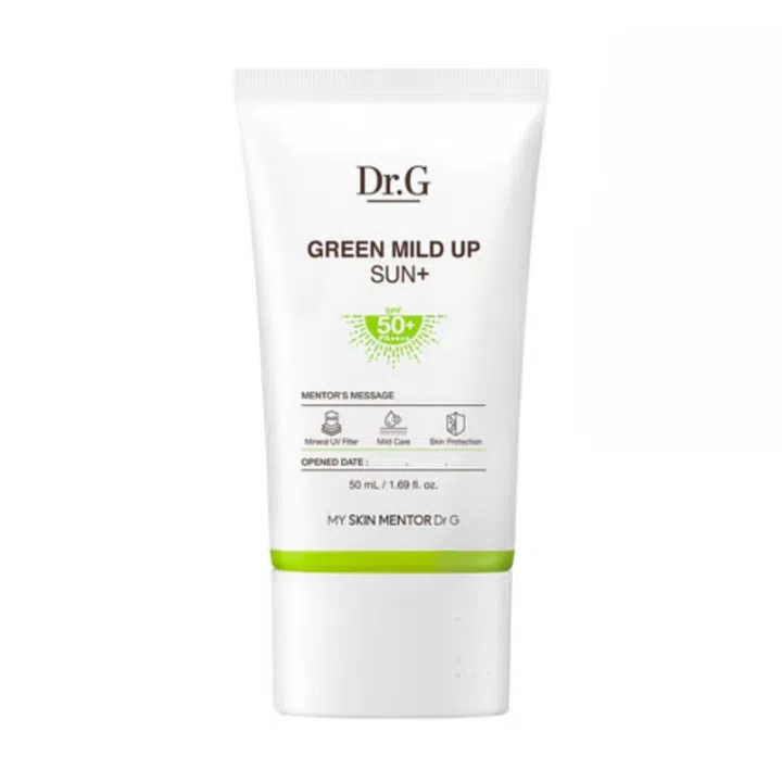 热门韩系防晒：Dr.G Green Mild Up Sun Sunscreen + SPF50 + PA ++++ 防晒乳