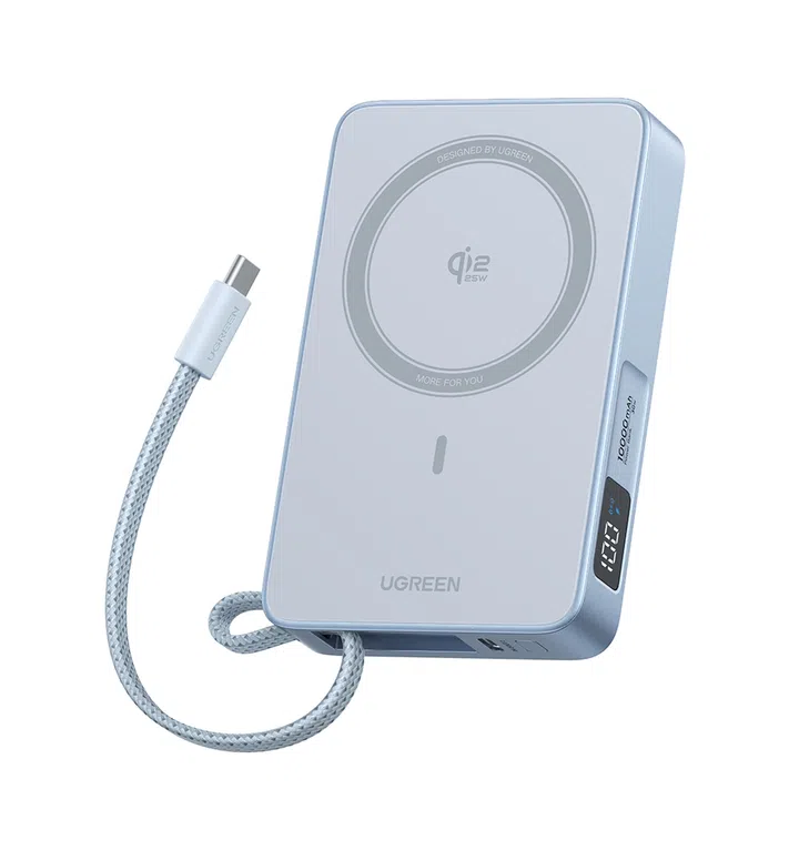 UGREEN MagFlow Magnetic Power Bank快充充电宝。