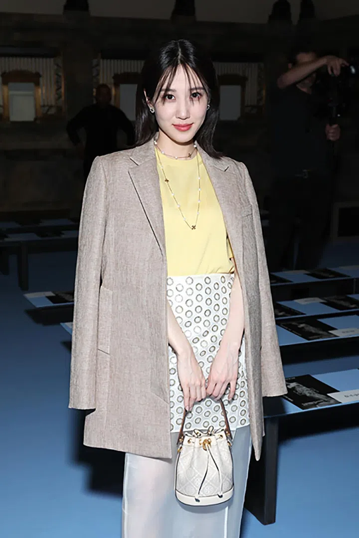 NEW YORK, NEW YORK - FEBRUARY 13: Eun Bin Park attends the Tory Burch Fall/Winter 2023 New York Fashion Week show on February 13, 2023 in New York City. (Photo by Cindy Ord/Getty Images for Tory Burch)