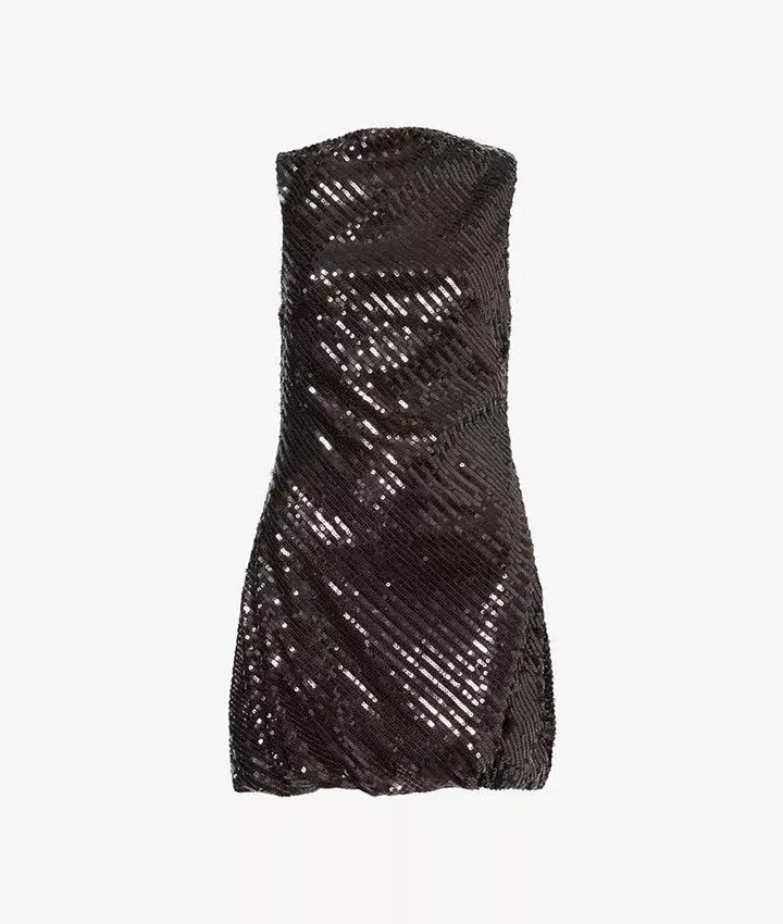 BEC & BRIDGE Romilly Sequin Woven Mini Dress $430年末派对穿搭指南: 从圣诞到跨年都惊艳全场,派对穿搭推荐，连身裙推荐，派对闪亮连身裙