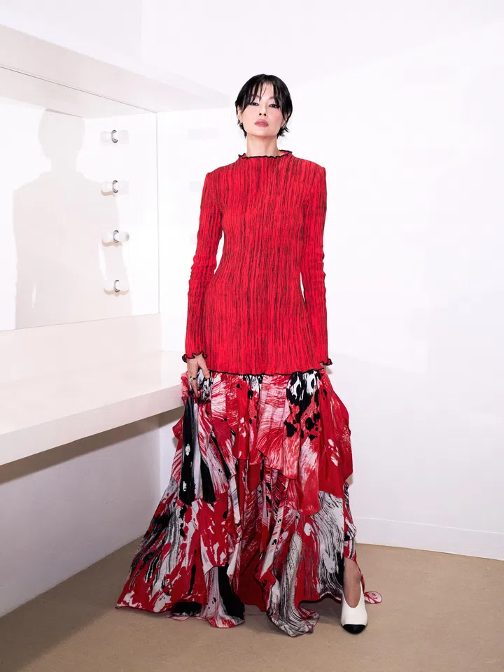 沈琳宸（Sheila Sim）的2026红星大奖红毯造型