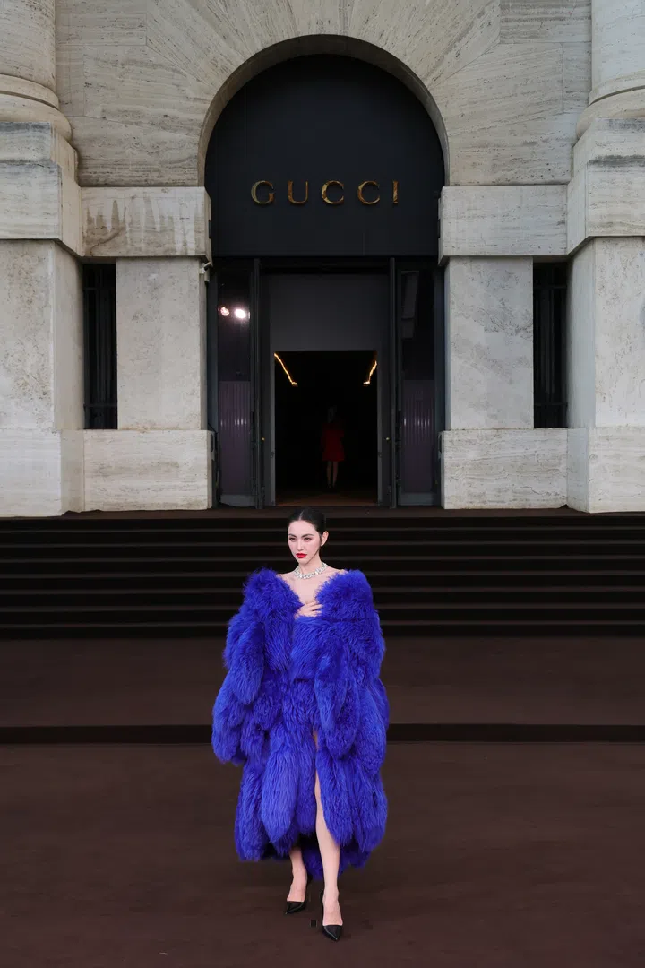 泰星Davika Hoorne出席Gucci《The Tiger》首映礼