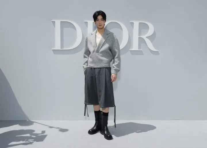 PARIS, FRANCE - JUNE 23: Cha Eun-woo attends the Dior Homme Menswear Spring/Summer 2024 show as part of Paris Fashion Week  on June 23, 2023 in Paris, France. (Photo by Pascal Le Segretain/Getty Images for Dior Homme)