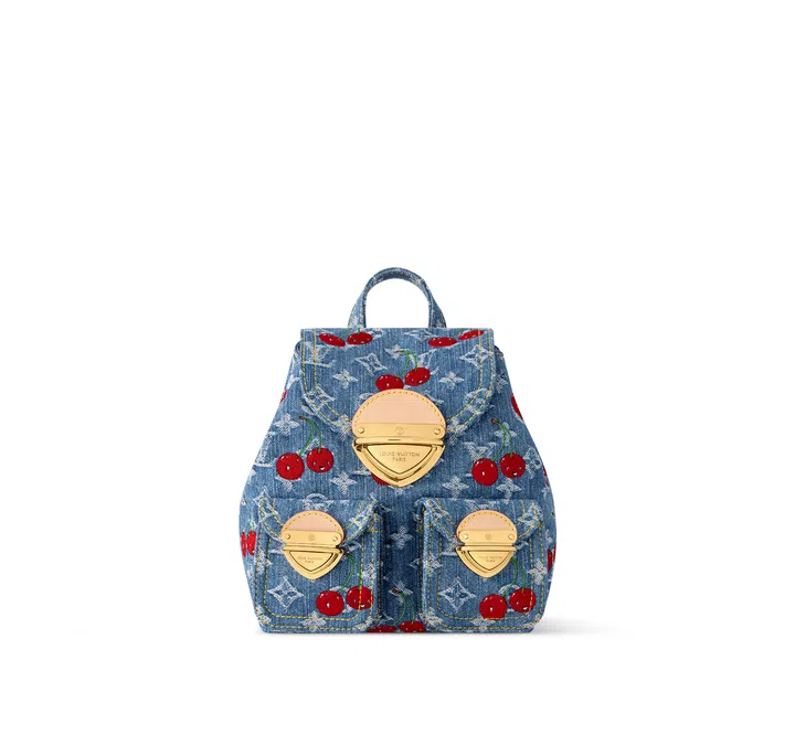 Louis Vuitton x Murakami Venice NM丹宁及皮革背包