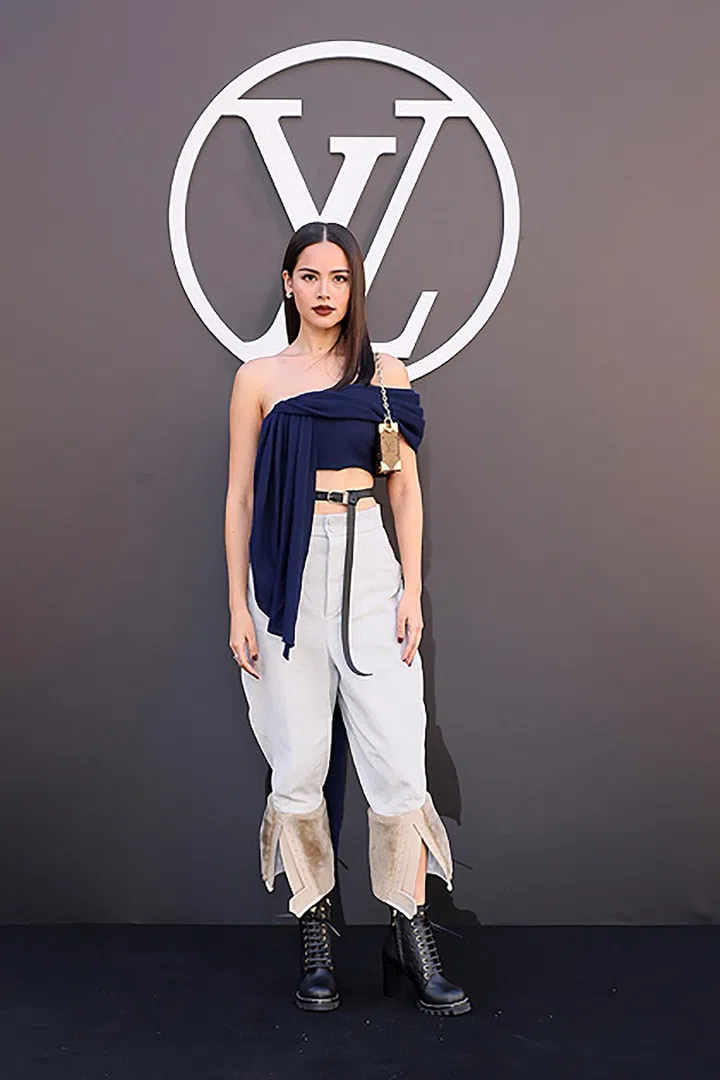 PARIS, FRANCE - OCTOBER 01: Urassaya Sperbund attends the Louis Vuitton Paris Womenswear Spring-Summer 2025 show as part of Paris Fashion Week on October 01, 2024 in Paris, France. (Photo by Victor Boyko/Getty Images for Louis Vuitton)