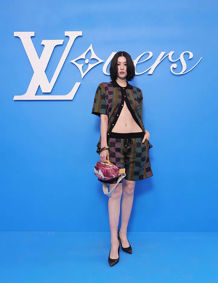 PARIS, FRANCE - JUNE 18: Ayaka Miyoshi attends the Louis Vuitton Menswear Spring/Summer 2025 show as part of Paris Fashion Week on June 18, 2024 in Paris, France. (Photo by Victor Boyko/Getty Images for Louis Vuitton)