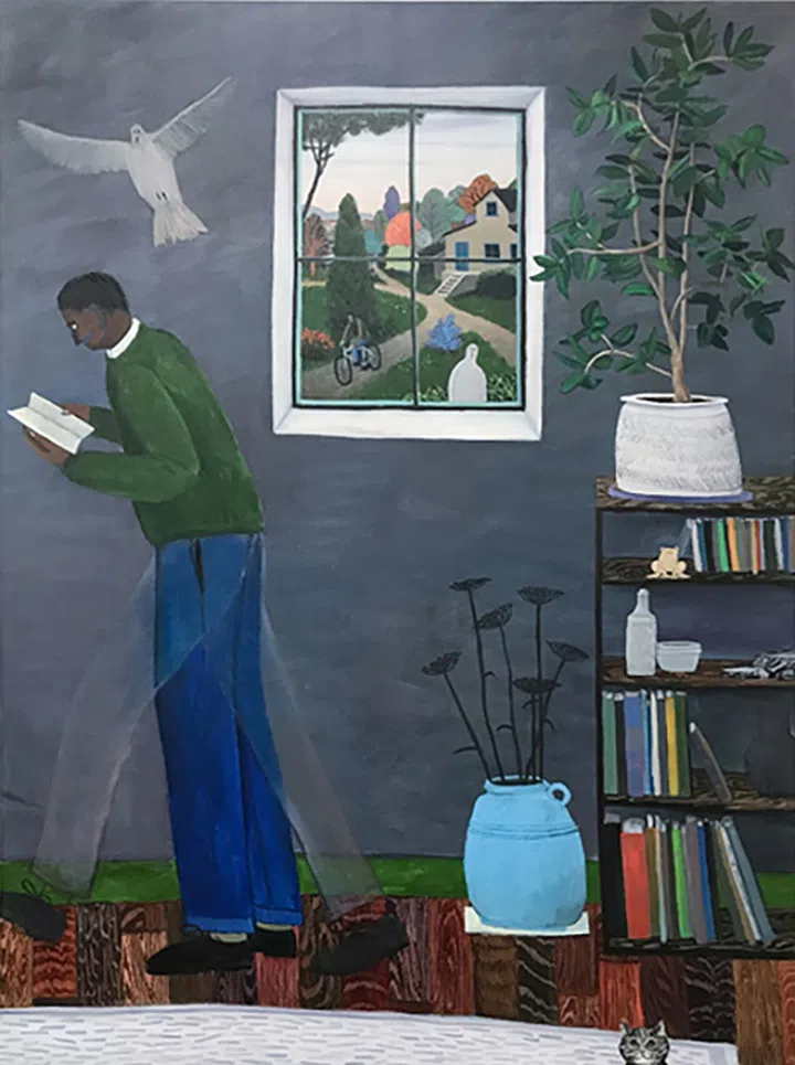 英国艺术家Tom Howse作品 《Pigeon Riddle in the Library》 ©Tom Howse (LINSEED)