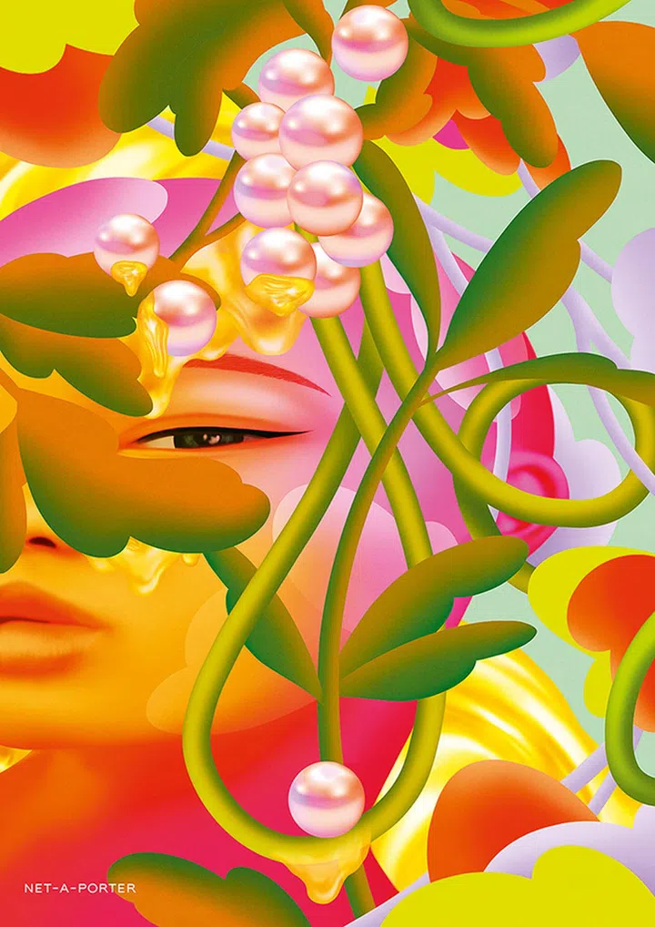 新加坡艺术家 LOCAL ARTIST AEROPALMICS 色彩 coulours coulourful art work NET-A-PORTER