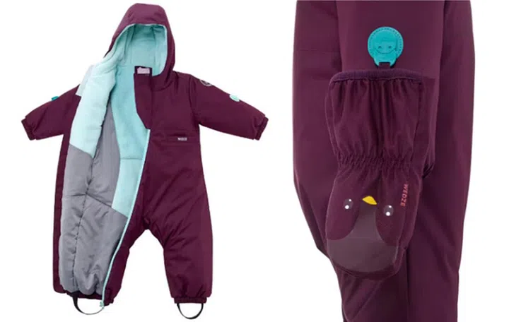 Babies' Ski Suit 100 - Dark Purple儿童滑雪装 $29.90（售于Decathlon）