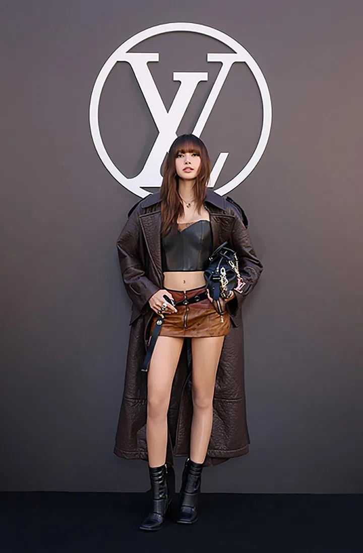 PARIS, FRANCE - OCTOBER 01: Lisa attends the Louis Vuitton Paris Womenswear Spring-Summer 2025 show as part of Paris Fashion Week on October 01, 2024 in Paris, France. (Photo by Victor Boyko/Getty Images for Louis Vuitton)