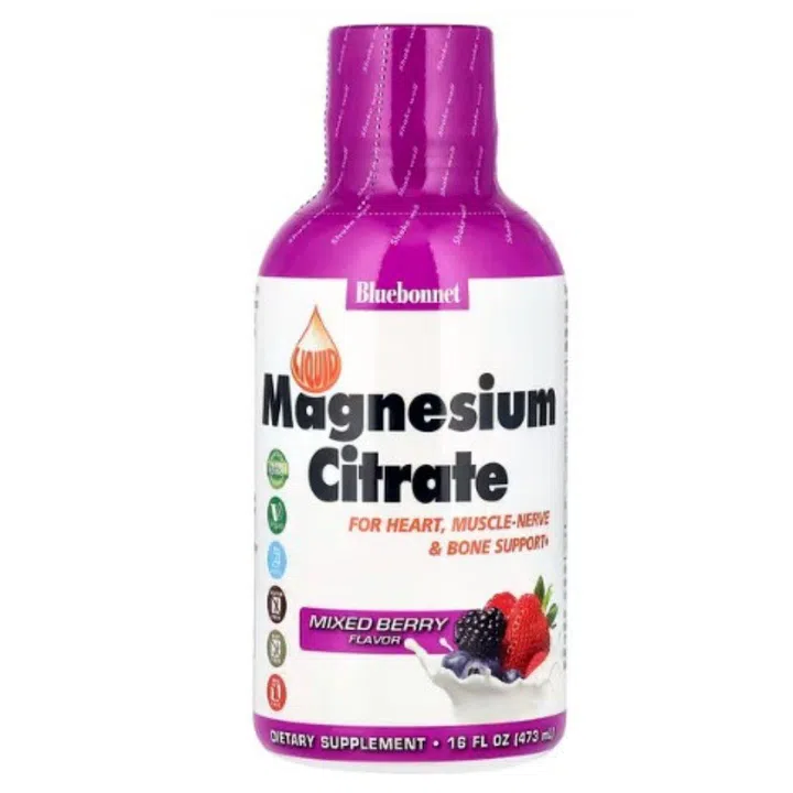 Bluebonnet Nutrition Liquid Magnesium Citrate Mixed Berry