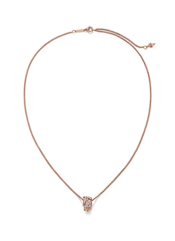 Tiffany & Co. Bird on a Rock , rose gold pendant with diamonds $10,600