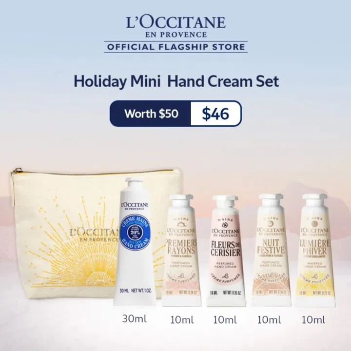 L’OCCITANE Holiday Mini Hand Cream Set护手霜套组