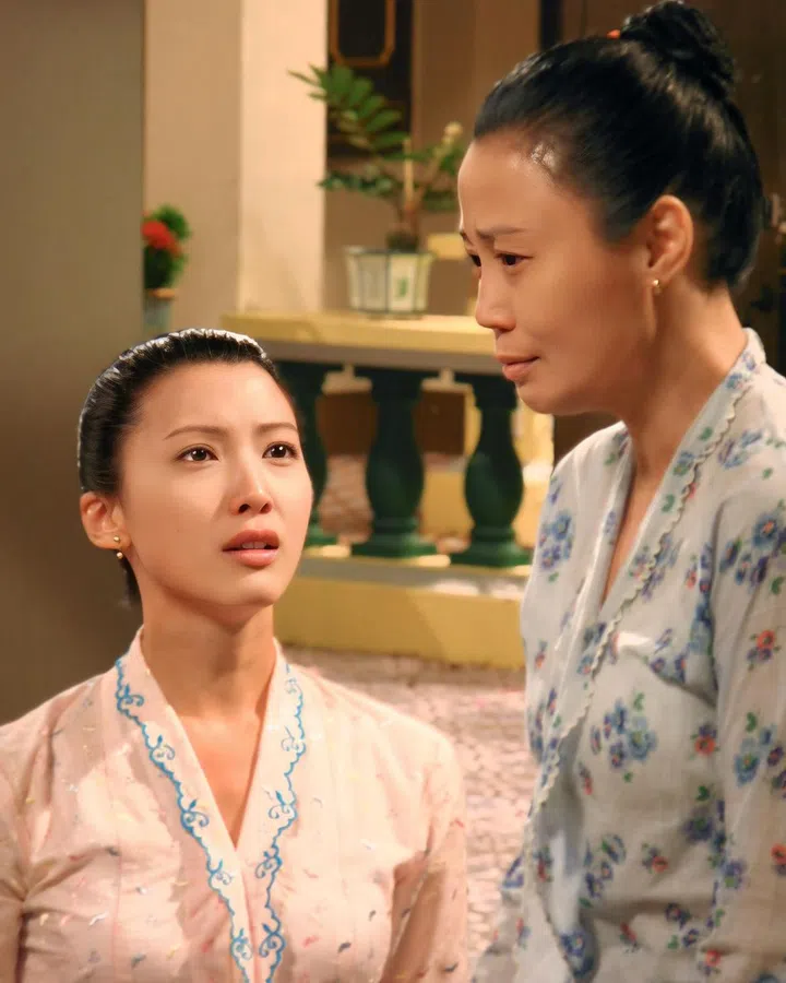 当年《小娘惹》剧中，欧萱与向云之间的母女情，还有她们的坎坷命运，也令观众深受感动。（图：欧萱提供）