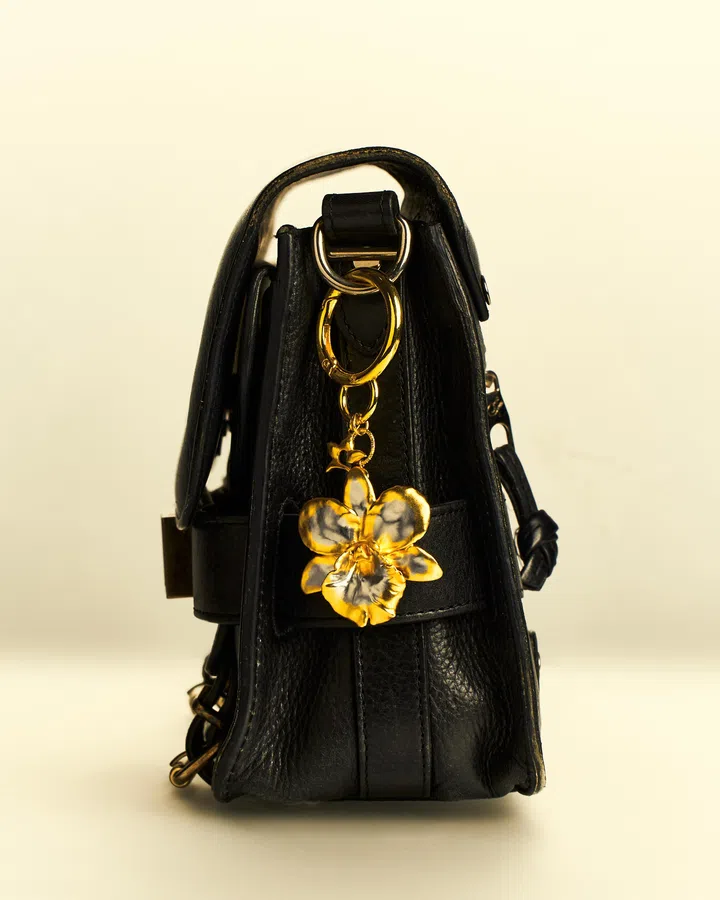 RISIS × Janice Wong Cattleya Orchid挂饰胸针套组 $398
以天然兰花封存于24K瑞士金与钯金之中，并搭配手工巧克力礼盒