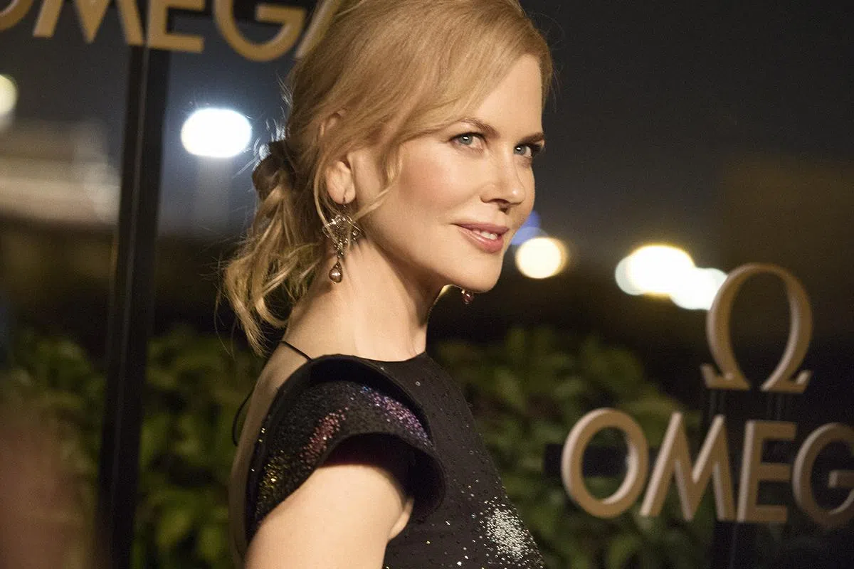 Nicole Kidman出席了北京举办的Omega致敬女性庆典活动，庆祝Omega一百多年来制造女士腕表的荣耀传奇