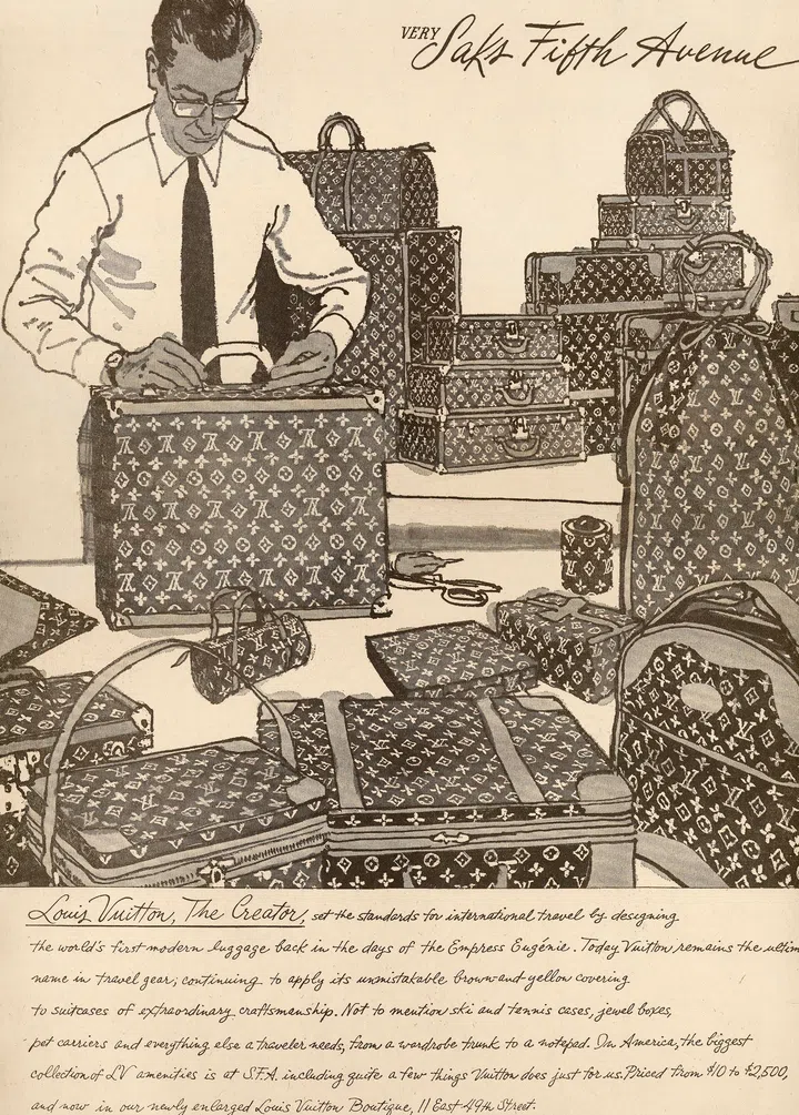 1969年刊登于《The New York Times》的Saks Fifth Avenue品牌广告