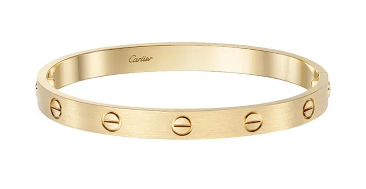 Cartier Love黄金手镯 $10,500
