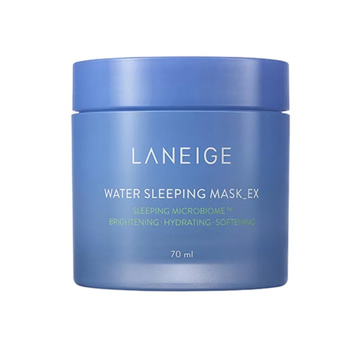全球狂售1600万瓶的Laneige Water Sleeping Mask晚安面膜，一直以来都是品牌最畅销也最经典的产品。2021年品牌加入了全新成分——角鲨烷、Sleeping Microbiome™微生物群组和益生菌复合物，保湿功能再升级，更能加强肌肤的抵御能力，睡眠中悄悄为你保持肌肤的健康，面膜的忠实拥簇们一定要入手！