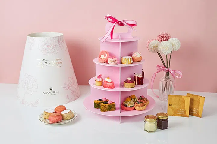 Shangri-La Rose Veranda Pink High Tea Takeaway 外带