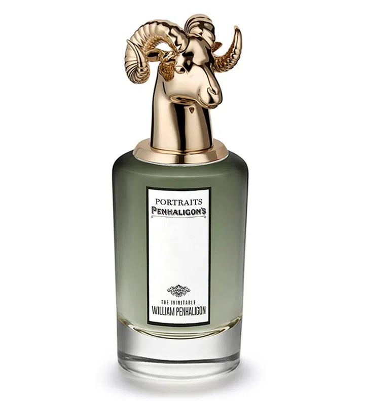 相信大家对Penhaligon's的“兽首”系列一点都不陌生吧！近来系列不断为大家介绍新成员，而最新加入的正是William Penhaligon。他是谁？他正是Penhaligon's的创办人本身！这回他的代表动物是盘羊，身份当然也是首屈一指的调香师。香氛属于东方木质调，前调是佛手柑和清新的茉莉，中心则以香根草、熏香、雪松为主，最后是檀香和降龙涎香醚。