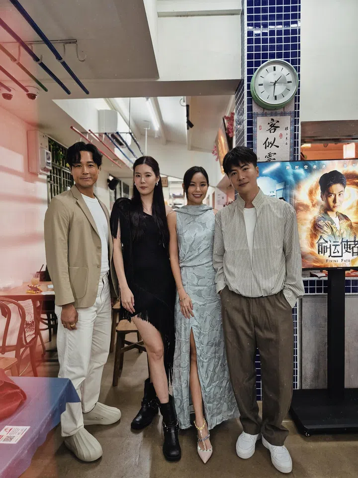 《命运使者》演员合照：左起陈邦鋆、黄思恬、符芳榕、徐彬，展现剧组默契。符芳榕，命运使者，离开演艺圈，专访