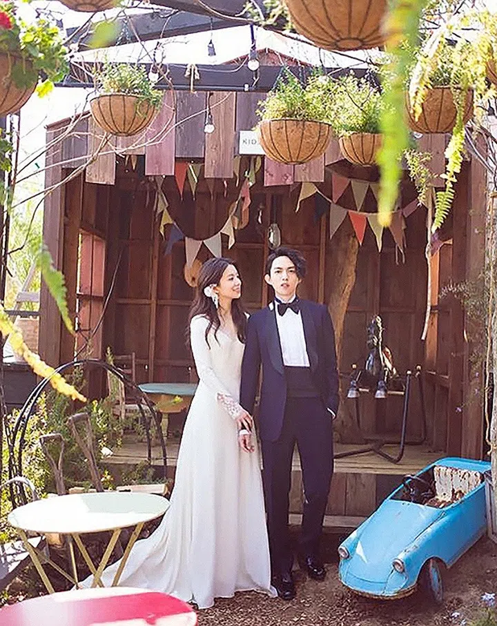 林宥嘉 & 丁文琪 婚照 yoga lim