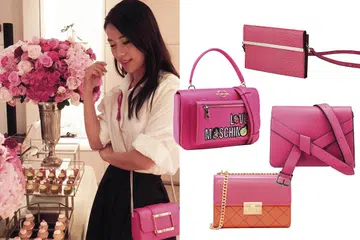 林慧玲，rebecca lim, singapore artist, fashion, celeb fashion, pink bag, dating, ootd, feminine bag, 粉色包，女人味包包，约会包，时尚，穿搭，贴士