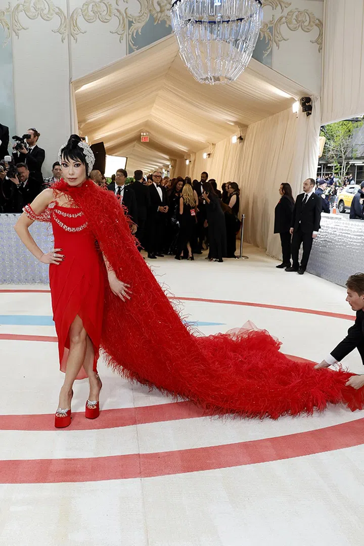 NEW YORK, NEW YORK - MAY 01: Christine Chiu attends The 2023 Met Gala Celebrating "Karl Lagerfeld: A Line Of Beauty" at The Metropolitan Museum of Art on May 01, 2023 in New York City. (Photo by Mike Coppola/Getty Images)