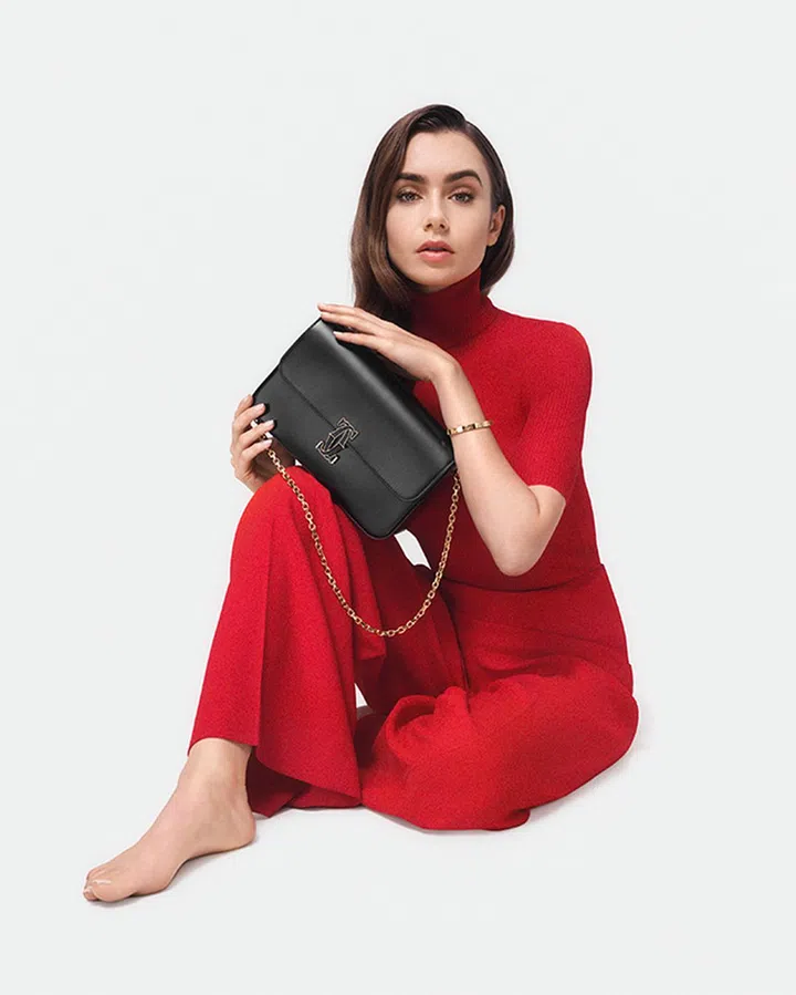 Lily Collins CARTIER Double C de Cartier