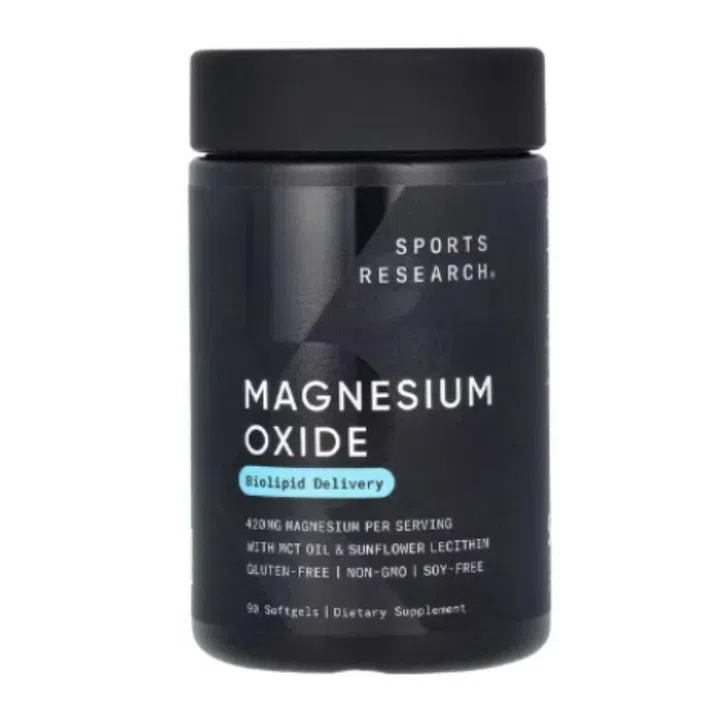 Sports Research Magnesium Oxide Softgels