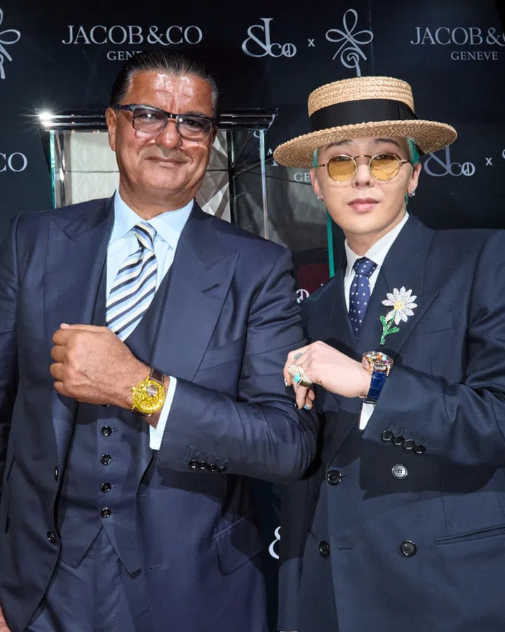 Jacob & Co.创始人Jacob Arabo与G-Dragon （图 Jacob & Co. / Sincere Fine Watches提供）