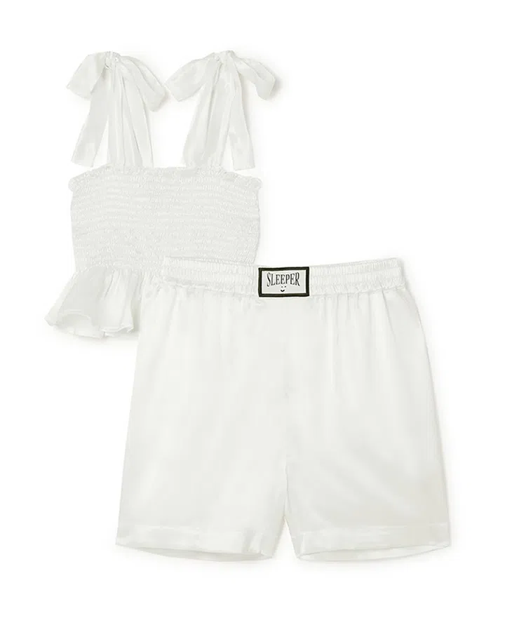 WHOLESALE EXCLUSIVE Tender Fighter silk set. 100% woven silk. Style as PJ with slipper.
