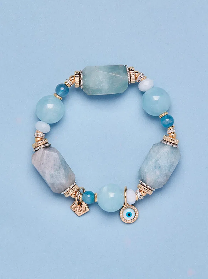 Covet Crystals Jewelry Raw Aquamarine手链