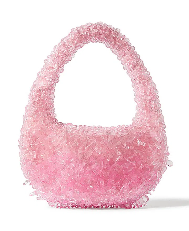 Name *Quartz shoulder bag**EXCLUSIVE, UPLOAD ALONG WITH HS23 EVENINGWEAR CAPSULE* Quartz Shoulder Bag Bubblegum Pink