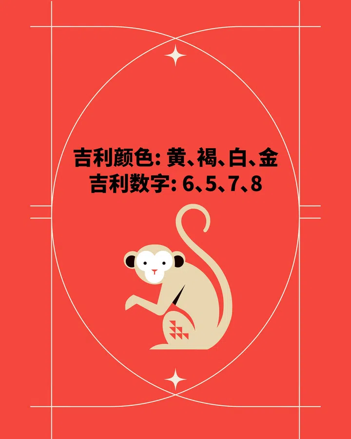 马年生肖猴的幸运色和数字