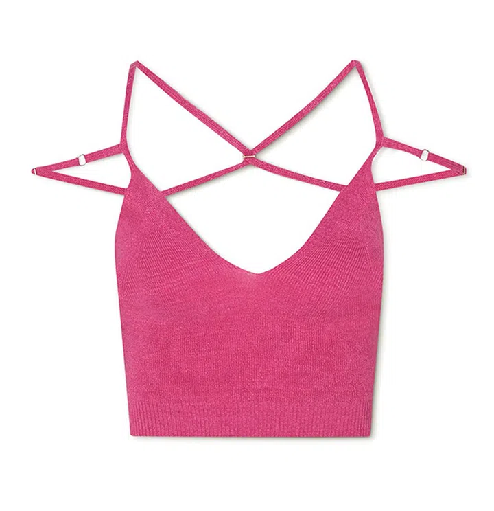 EXCLUSIVE: Aneto knitted cropped tank top