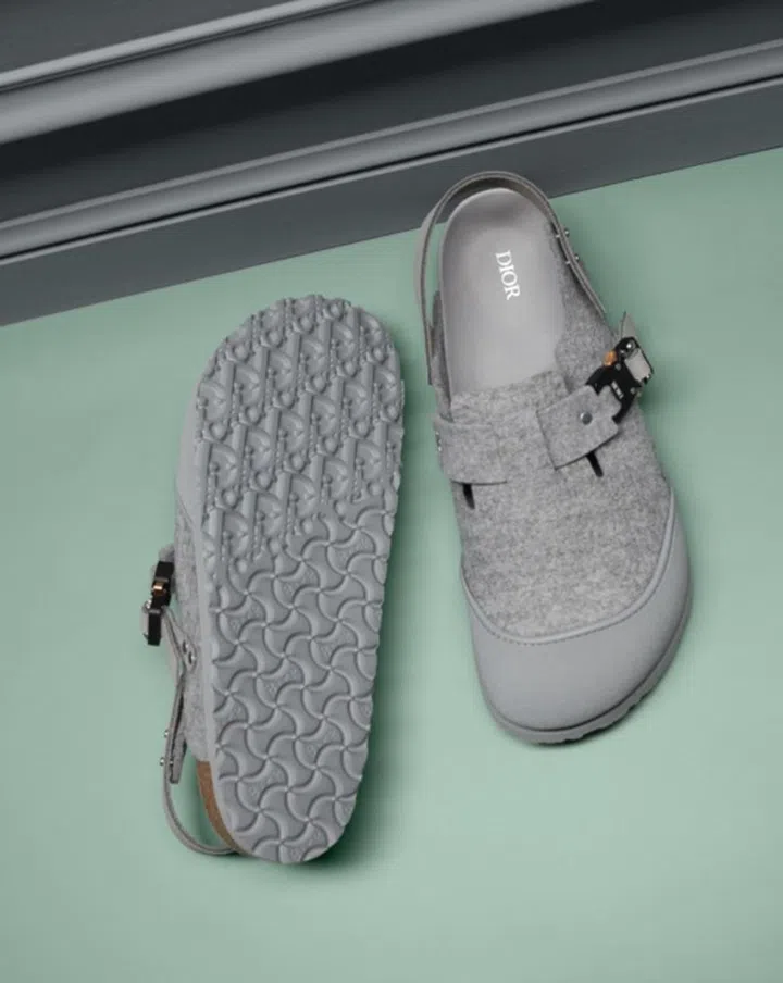 Dior Men与Birkenstock在2022男装秋冬系列推出的The Tokio鞋款