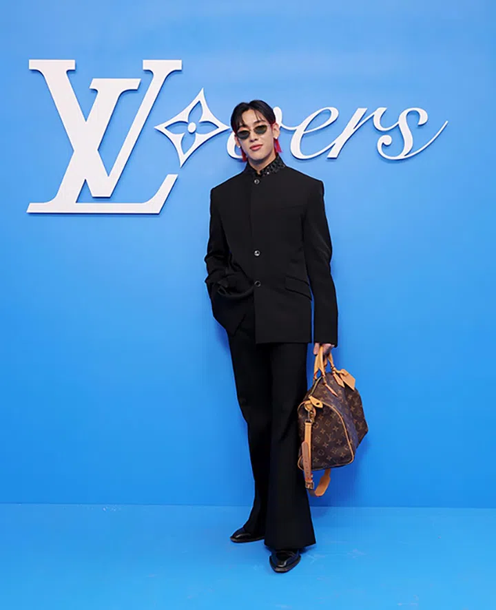 PARIS, FRANCE - JUNE 18: BamBam attends the Louis Vuitton Menswear Spring/Summer 2025 show as part of Paris Fashion Week on June 18, 2024 in Paris, France. (Photo by Victor Boyko/Getty Images for Louis Vuitton)